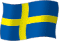 Flag of Sweden flickering gradation image