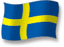 Flag of Sweden flickering gradation shadow image
