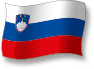 Flag of Slovenia flickering gradation shadow image