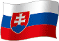Flag of Slvak Republic flickering gradation image