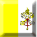 Flag of Vatican City emboss image