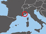 Location of Monaco