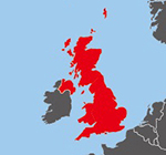 Location of United Kingdom
