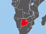 Location of Botswana