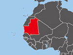 Location of Mauritania