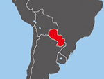 Location of Paraguay