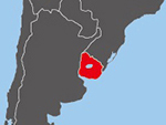 Location of Uruguay