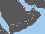 Location of Qatar