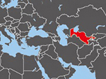 Location of Uzbekistan