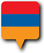Billede af Armeniens flag [Rund nål]