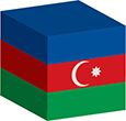 Billede af Aserbajdsjans flag [Cube]