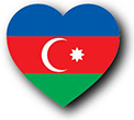 Billede af Aserbajdsjans flag [Heart1]