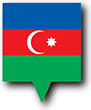 Billede af Aserbajdsjans flag [Pin]