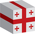 Flag of Georgia image [Cube]