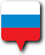 Flag of Russia image [Round pin]