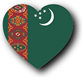 Flag of Turkmenistan image [Heart1]