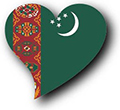 Flag of Turkmenistan image [Heart2]