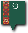 Flag of Turkmenistan image [Pin]