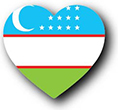 Flag of Uzbekistan image [Heart1]