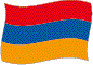 Armeniens flag flimrende billede