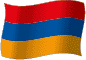 Armeniens flag flimrende gradueringsbillede
