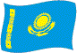 Flag of Kazakhstan flickering image