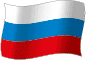 Flag of Russia flickering gradation image