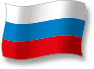 Flag of Russia flickering gradation shadow image
