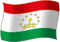Flag of Tajikistan flickering gradation image