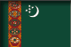 Flag of Turkmenistan drop shadow image