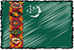 Flag of Turkmenistan handwritten image
