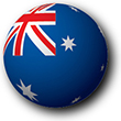 Billede af Australiens flag [halvkugle]