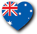 Billede af Australiens flag [Heart1]