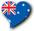 Billede af Australiens flag [Heart2]