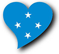 Flag of Micronesia image [Heart2]