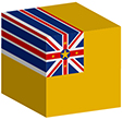 Flag of Niue image [Cube]