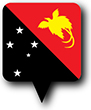 Flag of Papua New Guinea image [Round pin]