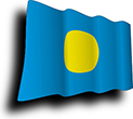 Flag of Palau image [Wave]
