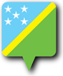 Flag of Solomon Islands image [Round pin]