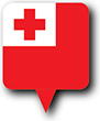 Flag of Tonga image [Round pin]