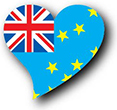 Flag of Tuvalu image [Heart2]