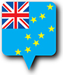 Flag of Tuvalu image [Round pin]