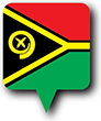 Flag of Vanuatu image [Round pin]