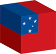 Flag of Samoa image [Cube]
