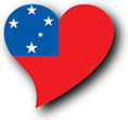 Flag of Samoa image [Heart2]