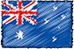 Australiens flag håndskrevet billede