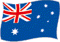 Australiens flag flimrende billede