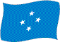 Flag of Micronesia flickering image