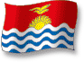 Flag of Kiribati flickering gradation shadow image