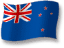 Flag of New Zealand flickering gradation shadow image